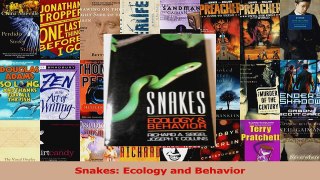 PDF Download  Snakes Ecology and Behavior PDF Online