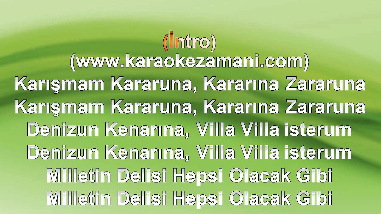 Süreyya - İsterim - 2011 TÜRKÇE KARAOKE