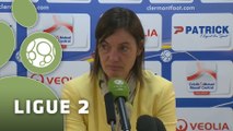 Conférence de presse Clermont Foot - Valenciennes FC (2-0) : Corinne DIACRE (CF63) - David LE FRAPPER (VAFC) - 2015/2016