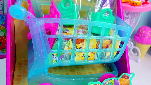 Shopkins Season 3 LARGE BLUE SHOPPING CART Blind Bag Micro Lite Queen Elsa Disney Frozen U