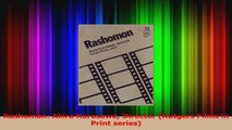 PDF Download  Rashomon Akira Kurosawa Director Rutgers Films in Print series PDF Full Ebook