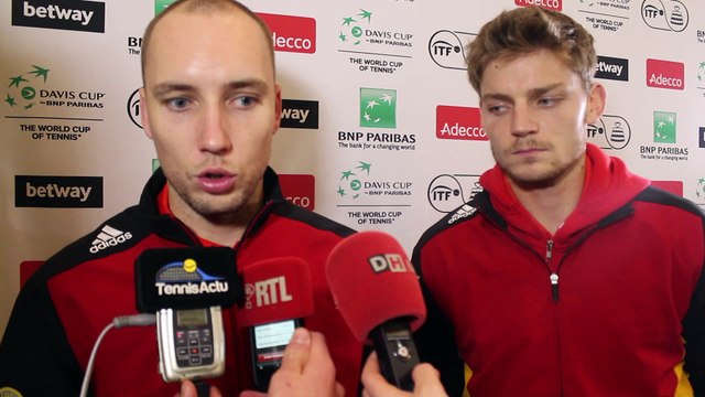 Coupe Davis 2015 - Steve Darcis et David Goffin Davis : On n'a pas encore perdu la guerre
