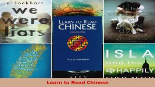 PDF Download  Learn to Read Chinese PDF Full Ebook