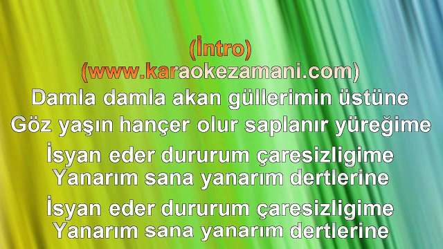 Şahan - Yanarım - 2007 TÜRKÇE KARAOKE