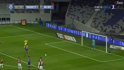 Braithwaite M. (Penalty) - Toulouse 1 - 0tNice  - 28_11_2015