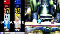 Peach VS Kirby 2 - Super Smash Bros 4