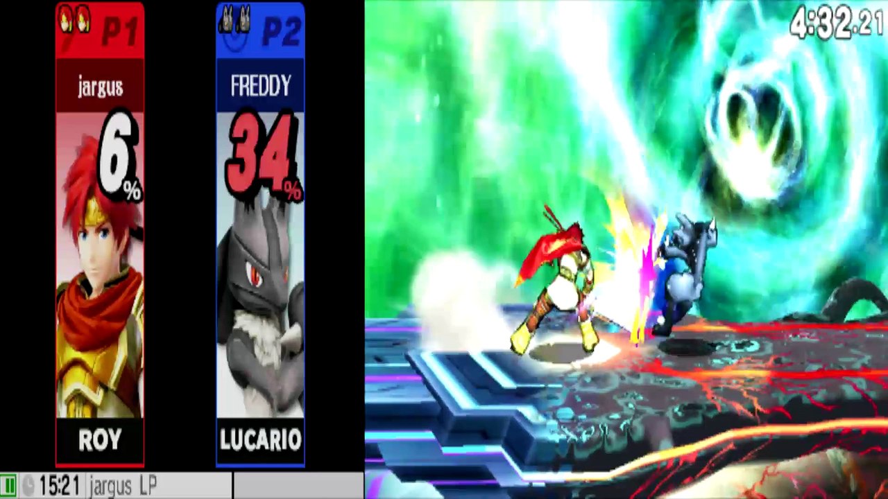 Roy VS Lucario - Super Smash Bros 4