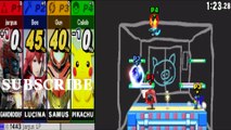 Ganondorf VS Lucina VS Samus VS Pikachu - Super Smash Bros 4