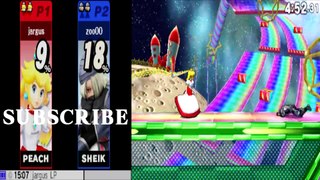 Peach VS Sheik - Super Smash Bros 4
