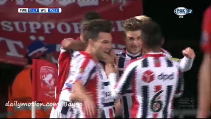 Andersen Goal - Twente 0-1 Willem II - 28-11-2015