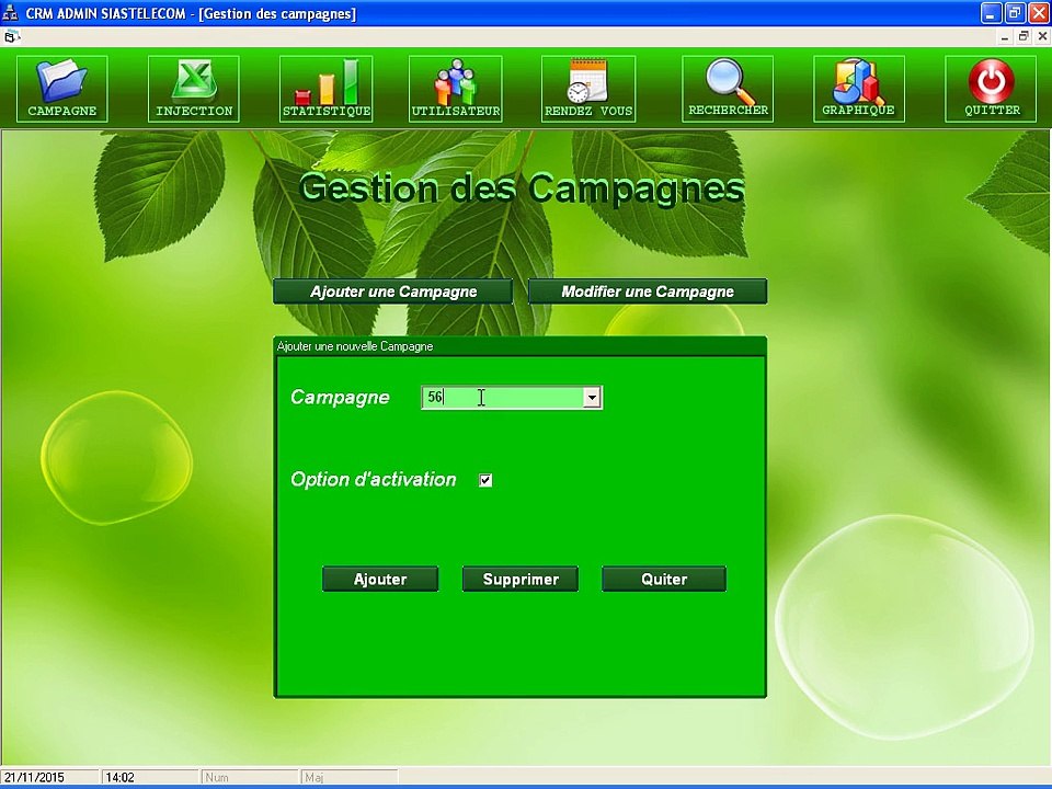 CRM SIASTELECOM Call Center et La VOIP Moin cher