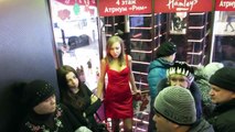 Elevator KISSING Prank - Gone SEXUAL - Lesbian Scene - Sexy Girls Gone Wild