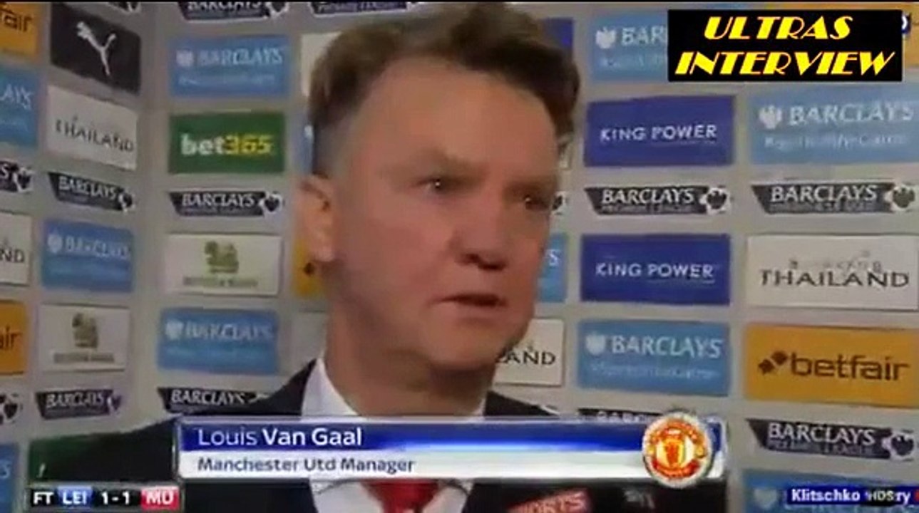 Louis Van Gaal Post Match interview   Leicester City 1-1 Manchester United
