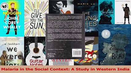 PDF Download  Malaria in the Social Context A Study in Western India Download Online