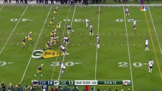 Aaron Rodgers AHH FUCK After Bad Snap Heard On National TV