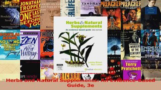 PDF Download  Herbs and Natural Supplements An EvidenceBased Guide 3e Read Full Ebook