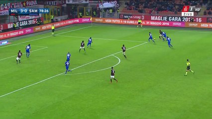 Luiz Adriano 4:0 Great Goal | AC Milan - Sampdoria 28.11.2015 HD