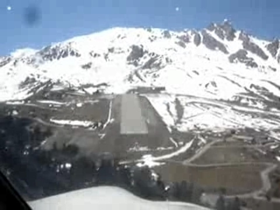 Courchevel Cockpit approche finale