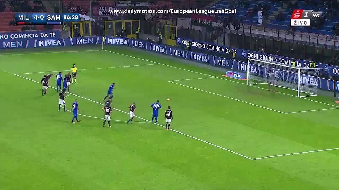 Eder 4:1 Penalty Kick | AC Milan - Sampdoria 28.11.2015 HD