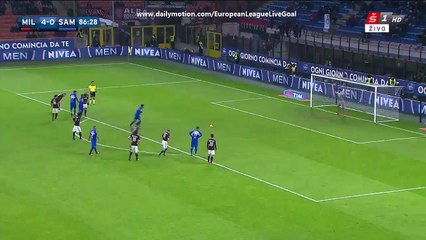 Eder 4:1 Penalty Kick | AC Milan - Sampdoria 28.11.2015 HD