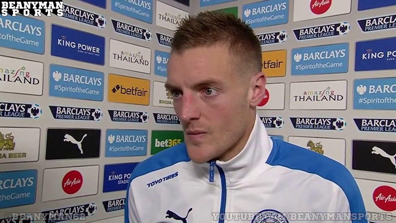 Leicester 1-1 Man Utd - Jamie Vardy Post Match Interview After Scoring In 11th Consecutive Games