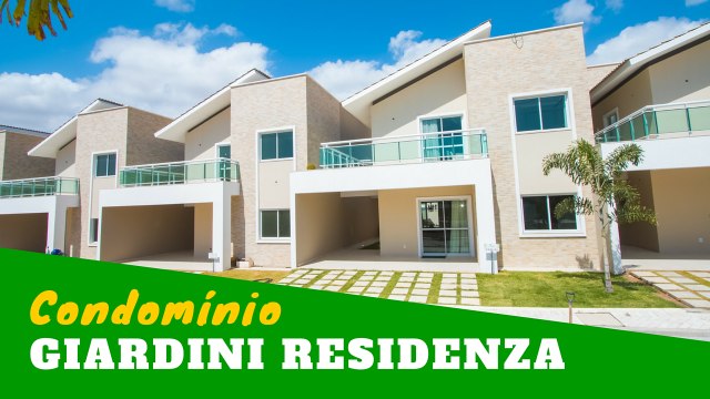 GIARDINI RESIDENZA - CONDOMINIO FECHADO DE CASAS DUPLEX NO ALAGADICO NOVO EM FORTALEZA CEARA-HD