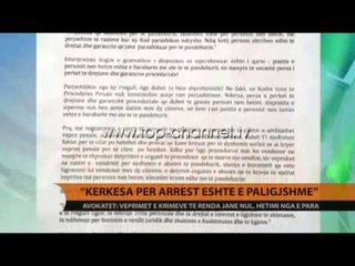 "Kërkesa për arrest është e paligjshme" - Top Channel Albania - News - Lajme