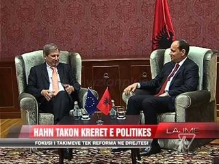 Hahn takon krerët e politikës - News, Lajme - Vizion Plus