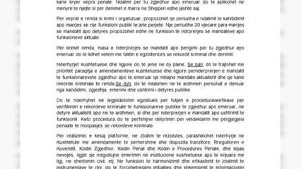 PAKETA E PD PER  DEKRIMINALIZIMIN, NDERPREJE MANDATESH  PER DEPUTETET E DENUAR