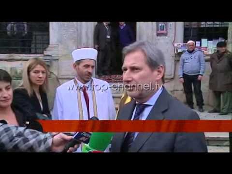 Komisioneri Hahn në Tiranë - Top Channel Albania - News - Lajme