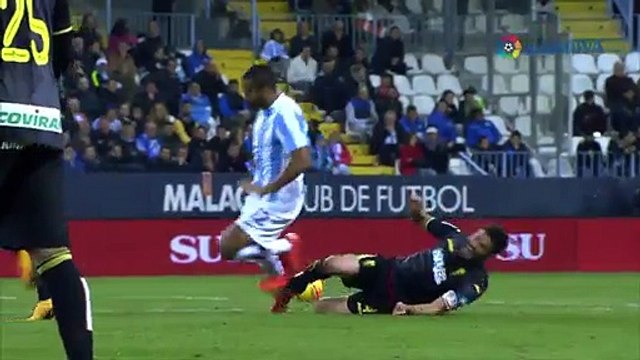 Málaga CF (2-2) Granada All goals and Highlights 28.11.2015 (Spanish)