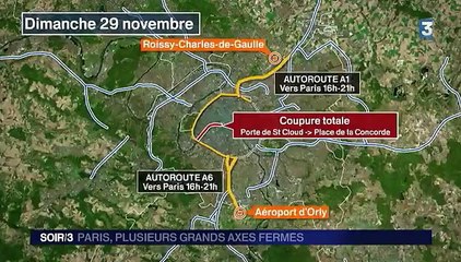 COP21 : les grands axes routiers fermés à la circulation