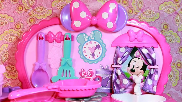 Minnie Mouse Disney Junior Bowtique Toy Review Kitchen Play Kitchen Video Toy Review