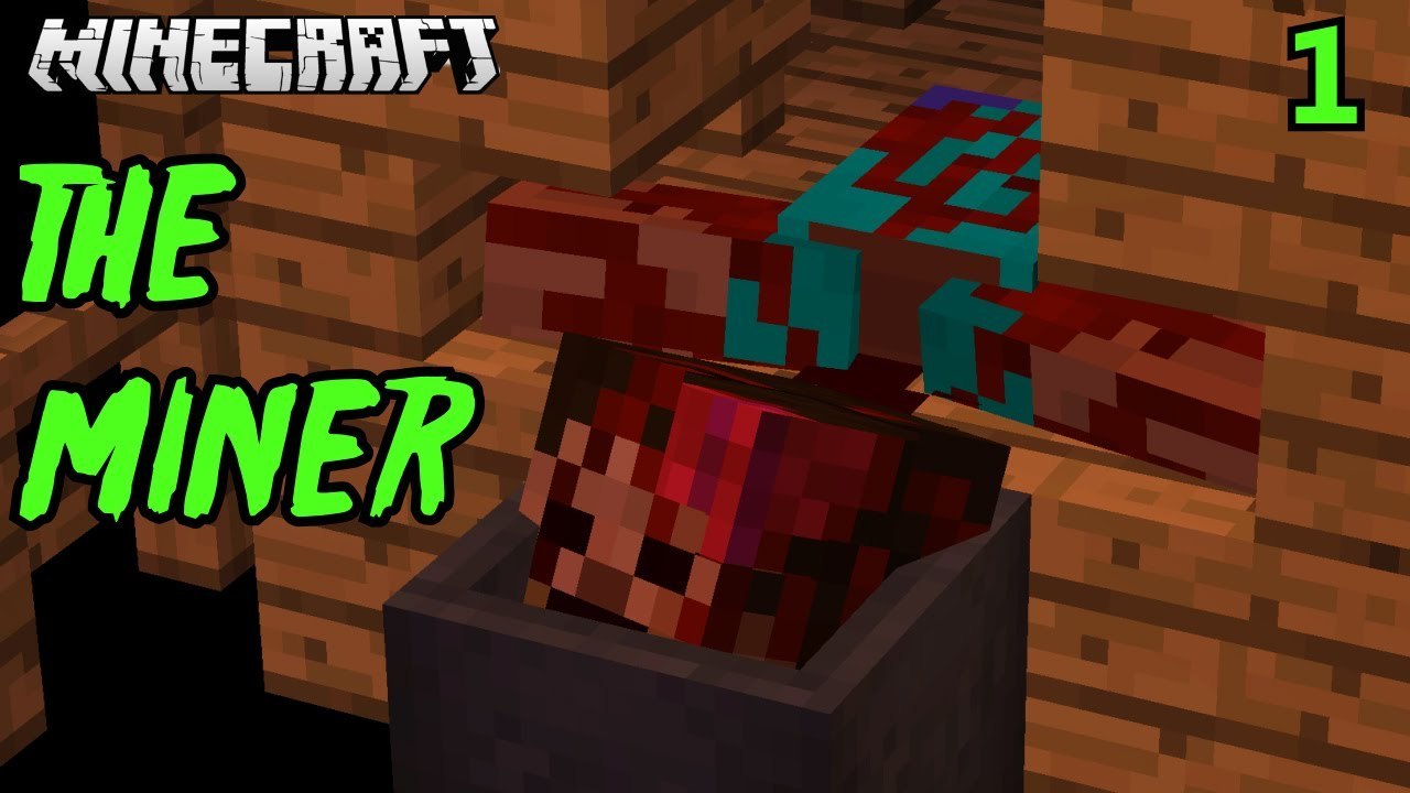 The MINER Prequal to The Mine Minecraft Custom HORROR Map Part 1 NikNikamTV