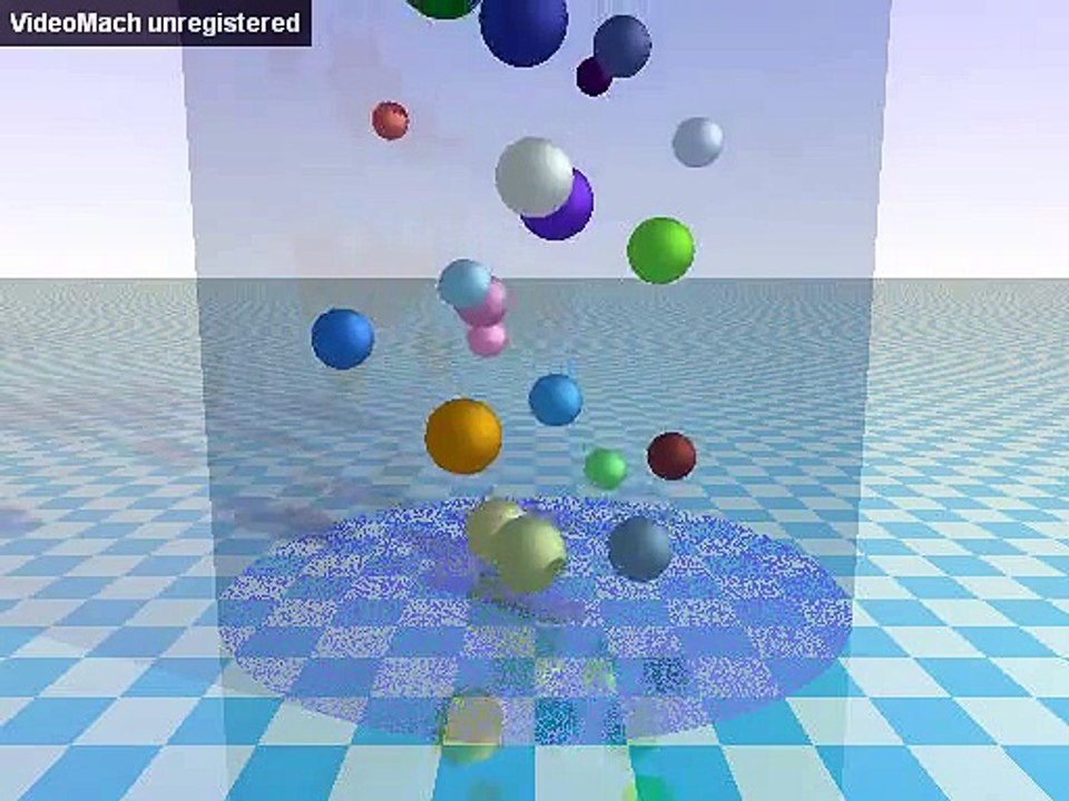 Chute de sphères 3D - Informatique - Python