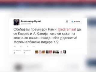 VUÇIÇ KUNDER RAMES,“PREMTOJ SE SHQIPERIA DHE KOSOVA NUK DO BASHKOHEN KURRE” LAJM