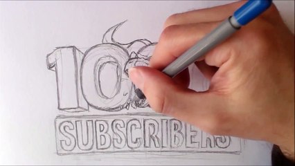 Lettering And Rendering With Pen Bonus Tutorial 1000 Subscribers Intro Graphic