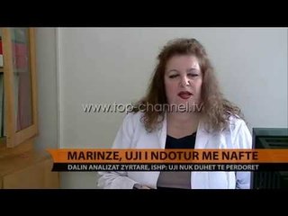 Marinzë, uji i ndotur me naftë - Top Channel Albania - News - Lajme