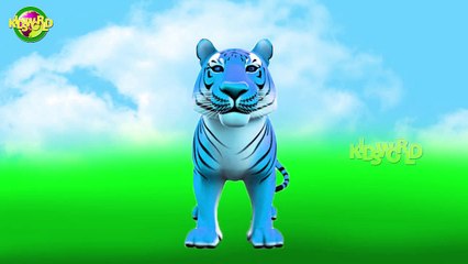 Tiger Finger Family 🐯 | Fun Animal Rhymes for Kids | Kids World Cartoon Songs