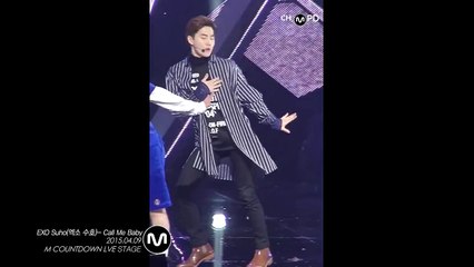 [MPD직캠] 엑소 수호 직캠 Call Me Baby EXO Suho Fancam Mnet MCOUNTDOWN 150409