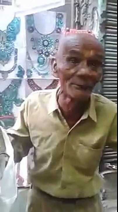 Funny old man singing - bollywood collection