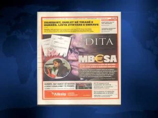 SHTYPI I DITES ME TITUJT KRYESORE TE FAQEVE TE PARA TE GAZETAVE SHQIPTARE E ENJTE 16 PRILL 2015