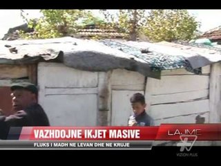Vazhdojnë ikjet masive në Levan dhe në Krujë - News, Lajme - Vizion Plus