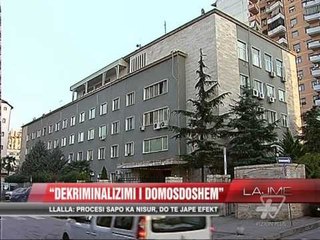 Llalla: Dekriminalizimi i domosdoshëm - News, Lajme - Vizion Plus