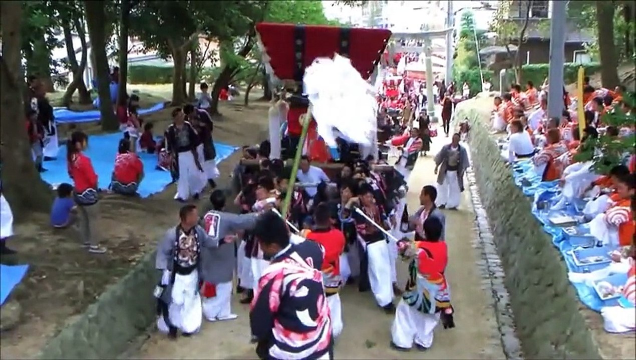 2015年　香川県高松市牟礼町　白羽神社秋祭り　宮ノ下太鼓台