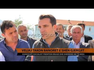 Veliaj takon banorët e Shën Gjergjit - Top Channel Albania - News - Lajme