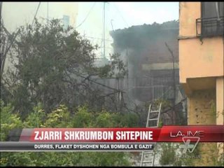 Durrës, zjarri shkrumbon shtëpinë - News, Lajme - Vizion Plus