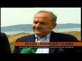 Nis shtrimi i rërës në plazhin e rinovuar të Vlorës - Top Channel Albania - News - Lajme