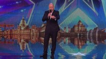 Cheeky peek: Danny Posthill really wants to make a good impression | Britains Got Talent 2015