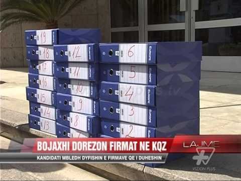 Bojaxhi dorëzon firmat në KQZ - News, Lajme - Vizion Plus